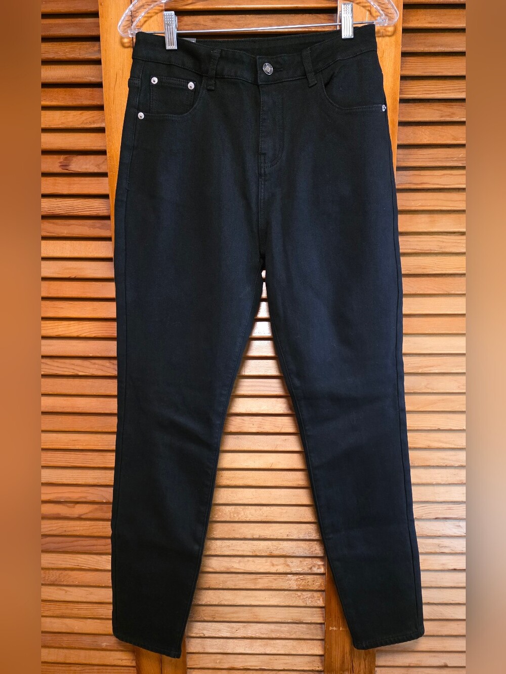 NWT Qazel Vorrlon Women's Black Denim Jeans Heavyweight Size 8
